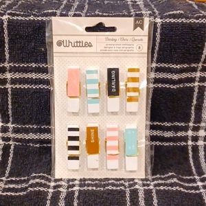 * 2 for $5 * American Crafts screenprinted clothespins.